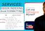 do professional book indexing, KDP book formatting, and book interior layout